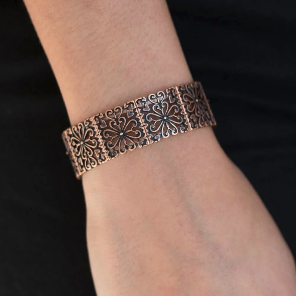 Paparazzi Jewelry - Summer Scandal - Copper Bracelet - Vintage